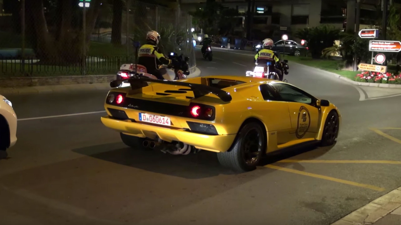 Monaco supercars caught by police