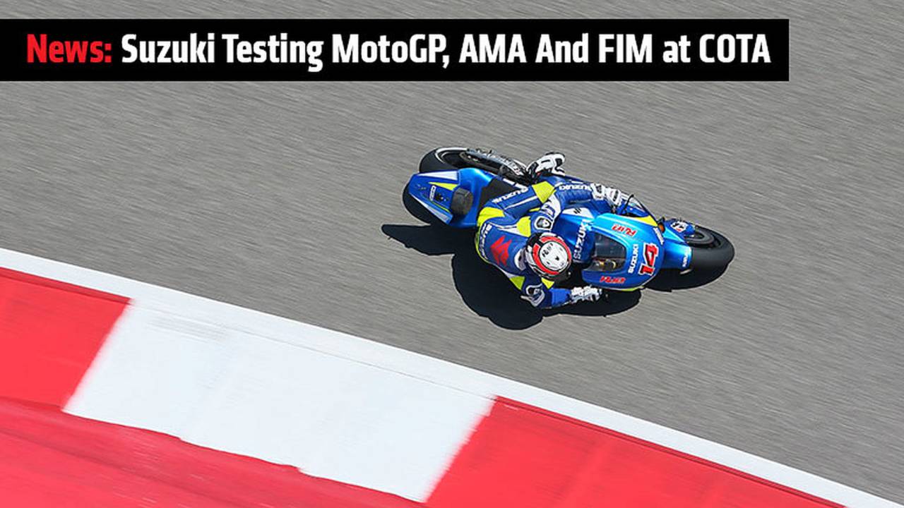 Suzuki Testing MotoGP, AMA And FIM at COTA