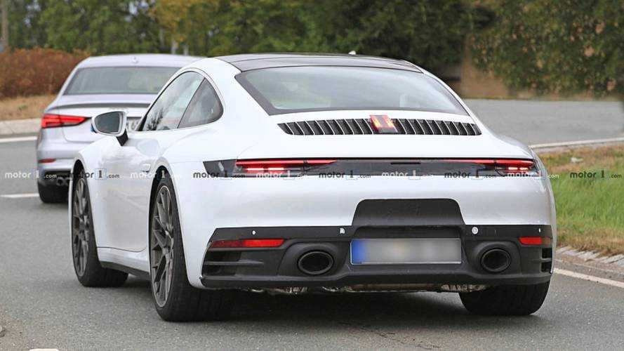 Porsche 911 White Spy Shots