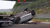 VW Scirocco crash at Nurburgring