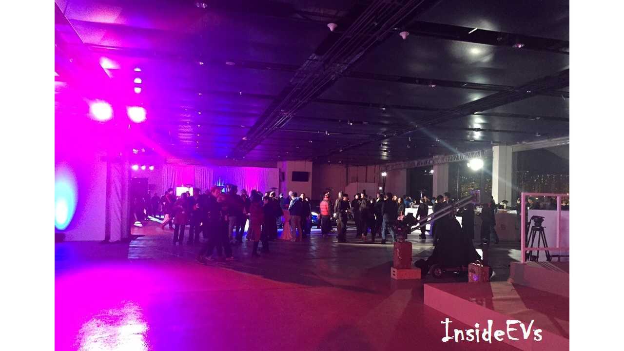 Party time at the event with food and drinks