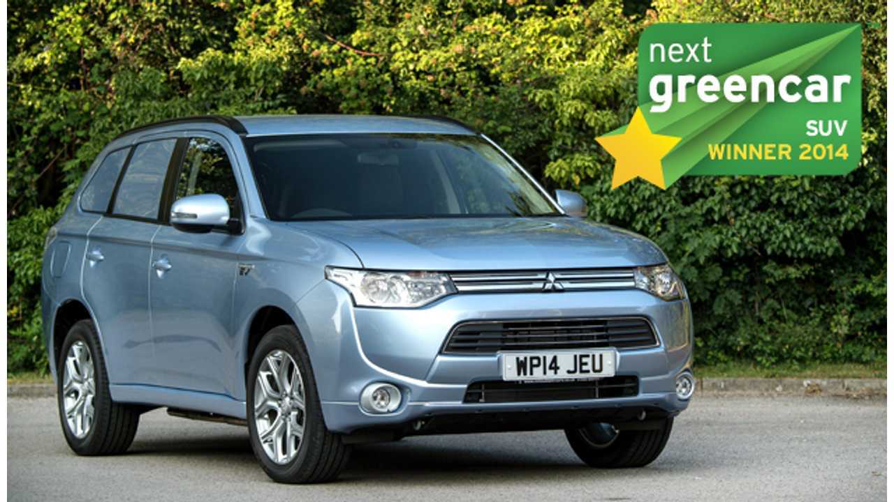 Next Green Car SUV winner - Mitsubishi Outlander PHEV