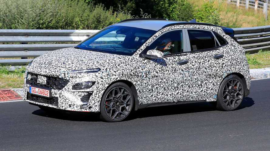 Hyundai Kona N Spied Testing With Roll Cage And Fat Exhausts