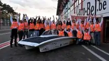 Sonnenwagen bei der European Solar Challenge 2018 (Copyright: Sonnenwagen Aachen e.V.)
