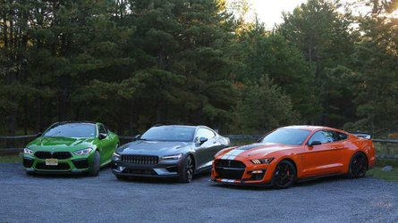 Modern Muscle Melee – Polestar 1 Vs BMW M8 Competition Vs Shelby GT500