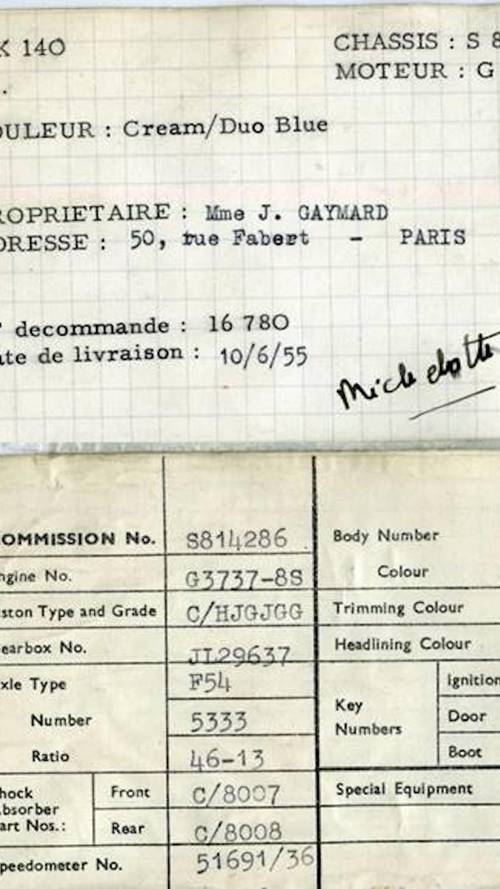 Sortie de grange Jaguar XK140 Michelotti