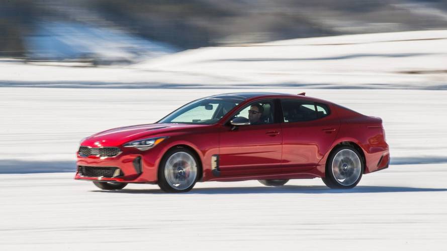 2018 Kia Stinger Ice Driving