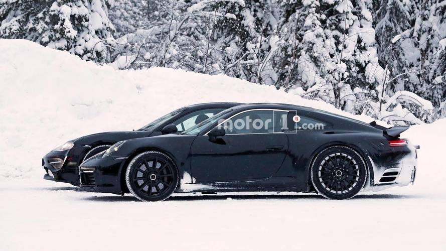 Porsche Mission E and 911 Spy Shots