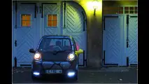 Schräge Mikrobusse