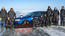 Nokian tires Audi RS6 sets ice speed world record 06.03.2011