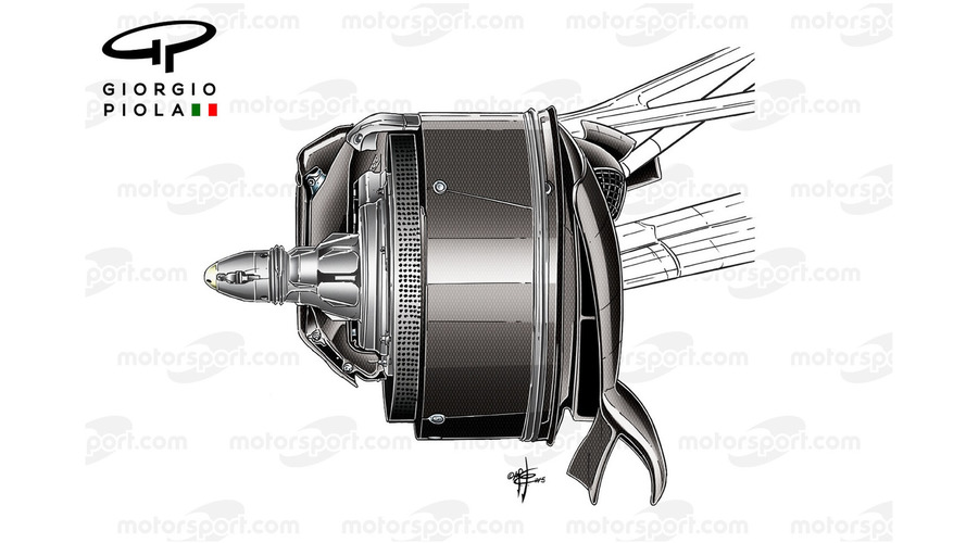 Mercedes W07 brake duct, Canadian GP