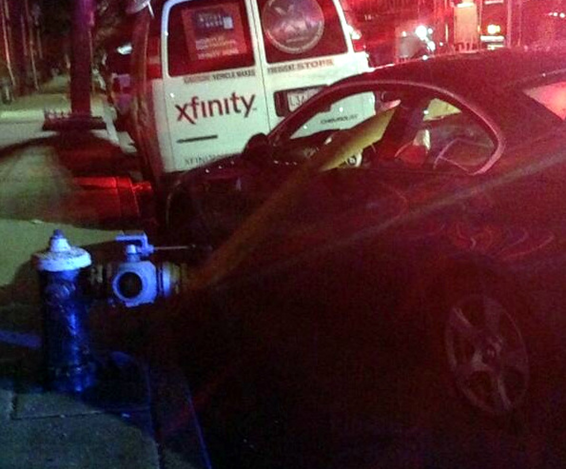BMW Blocks Hydrant, Boston Firefighters Go Right Through It
