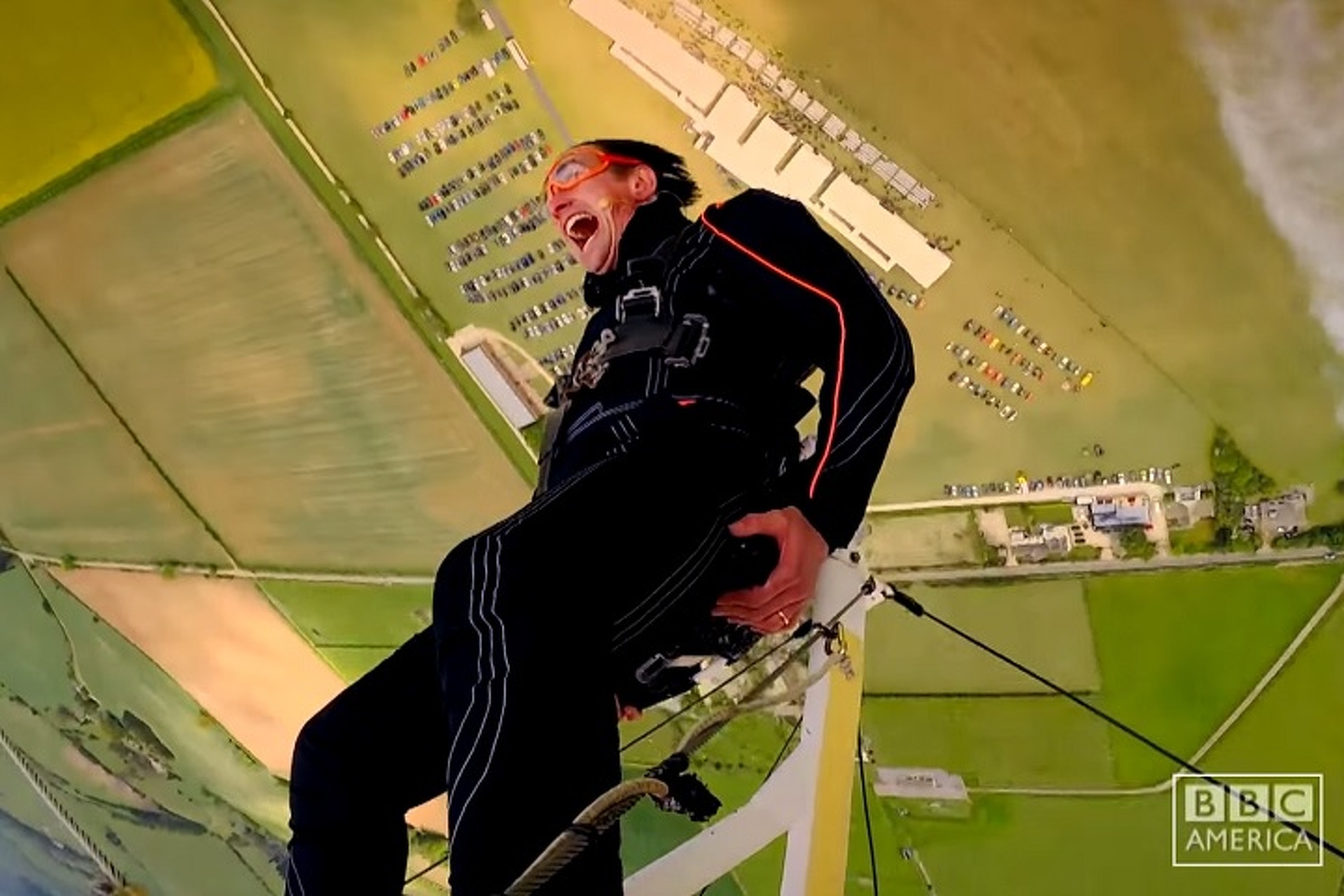 Watch Richard Hammond Hold on for Dear Life on the Wing of a Plane