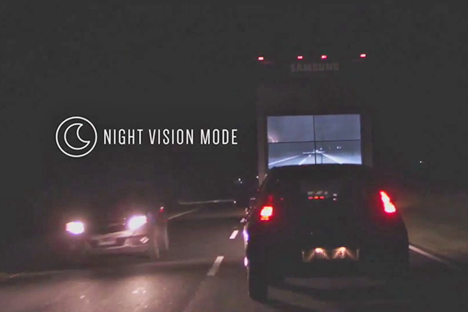 This Innovative Samsung Semi-Truck Let's You See Right Through It
