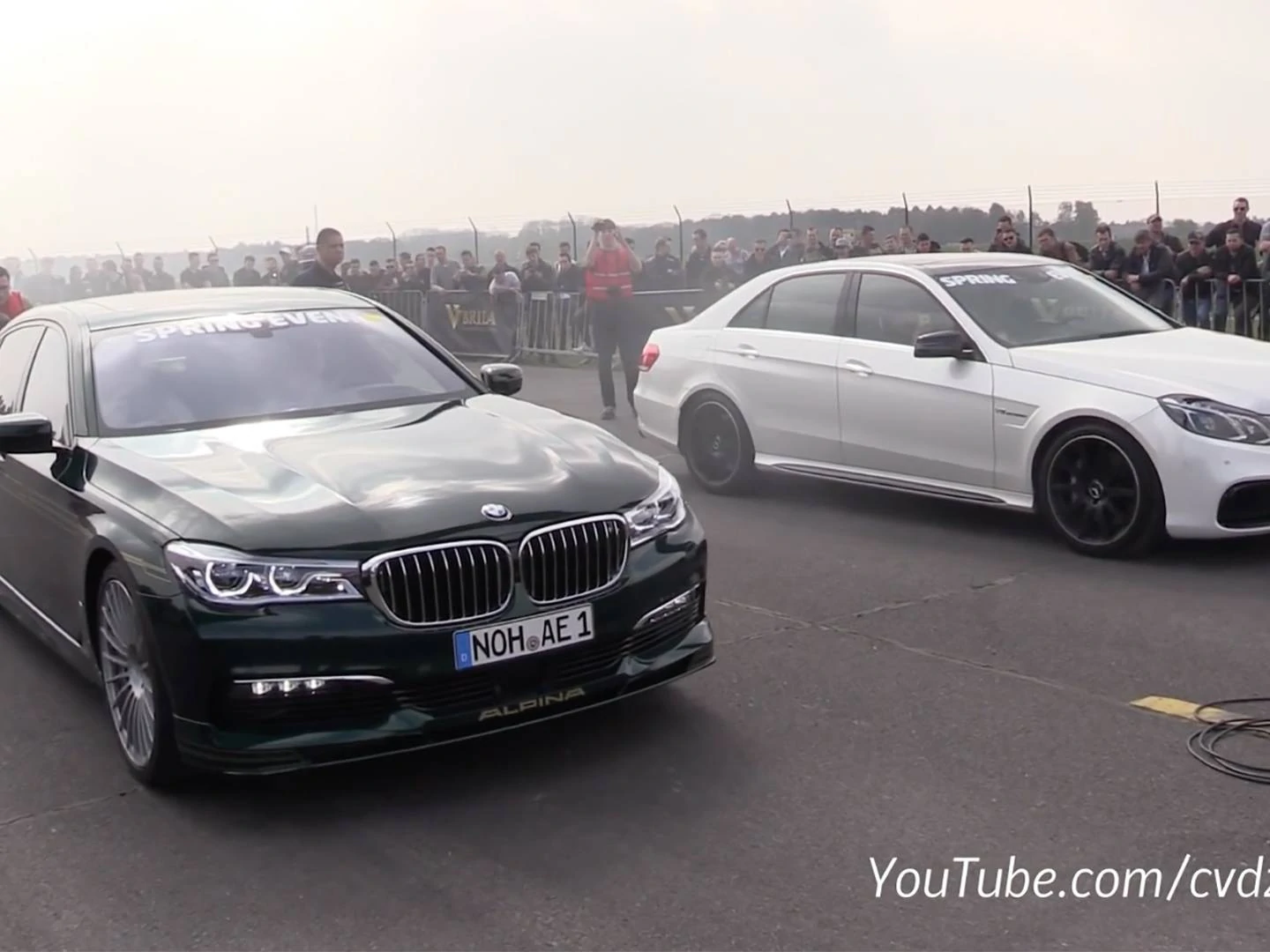 Rs6 Avant Amg E63 Try To Keep Up With Alpina B7 In Drag Races