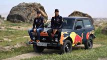 Red Bull F1 Racers Drive Lada Niva