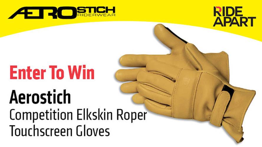 Enter to Win Aerostich Competition Elkskin Roper Touchscreen Gloves