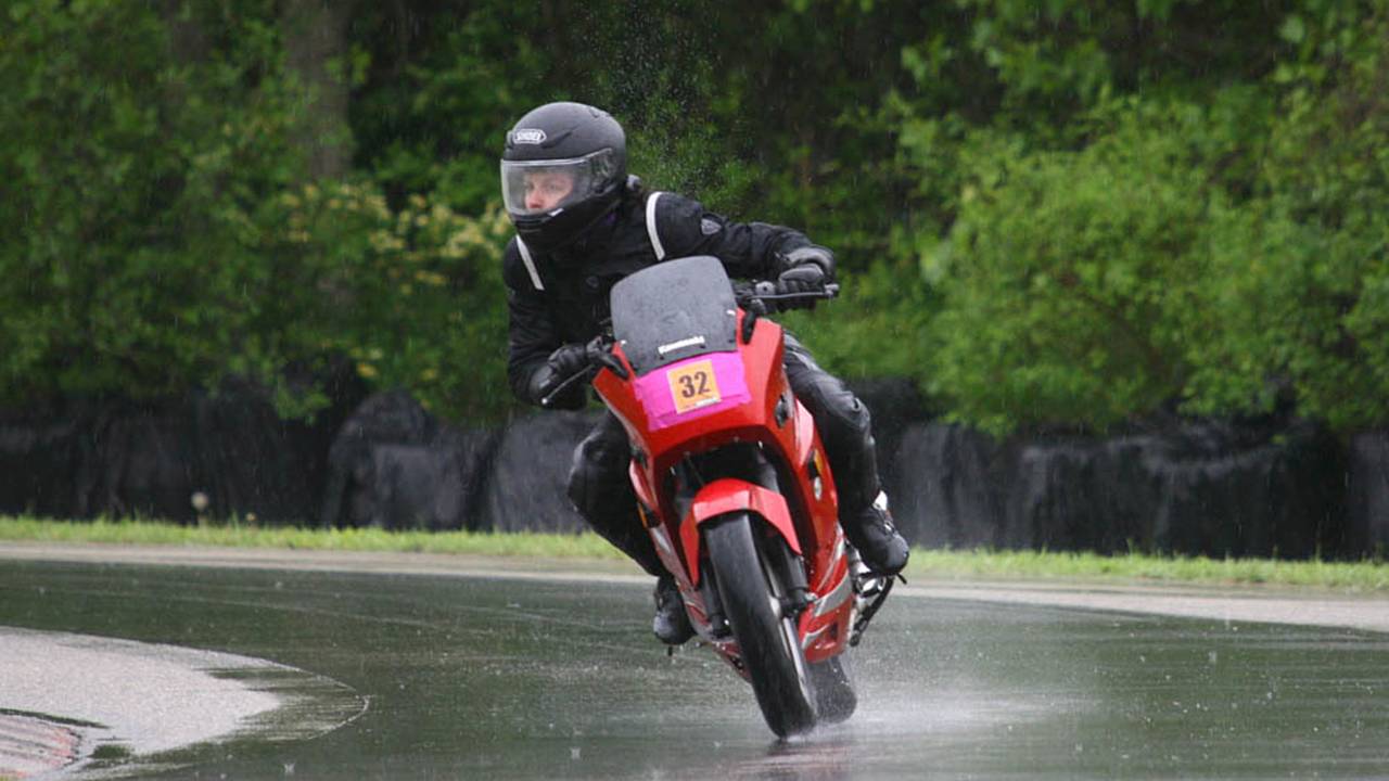 first track day in the rain - a place I was thankful not to crash