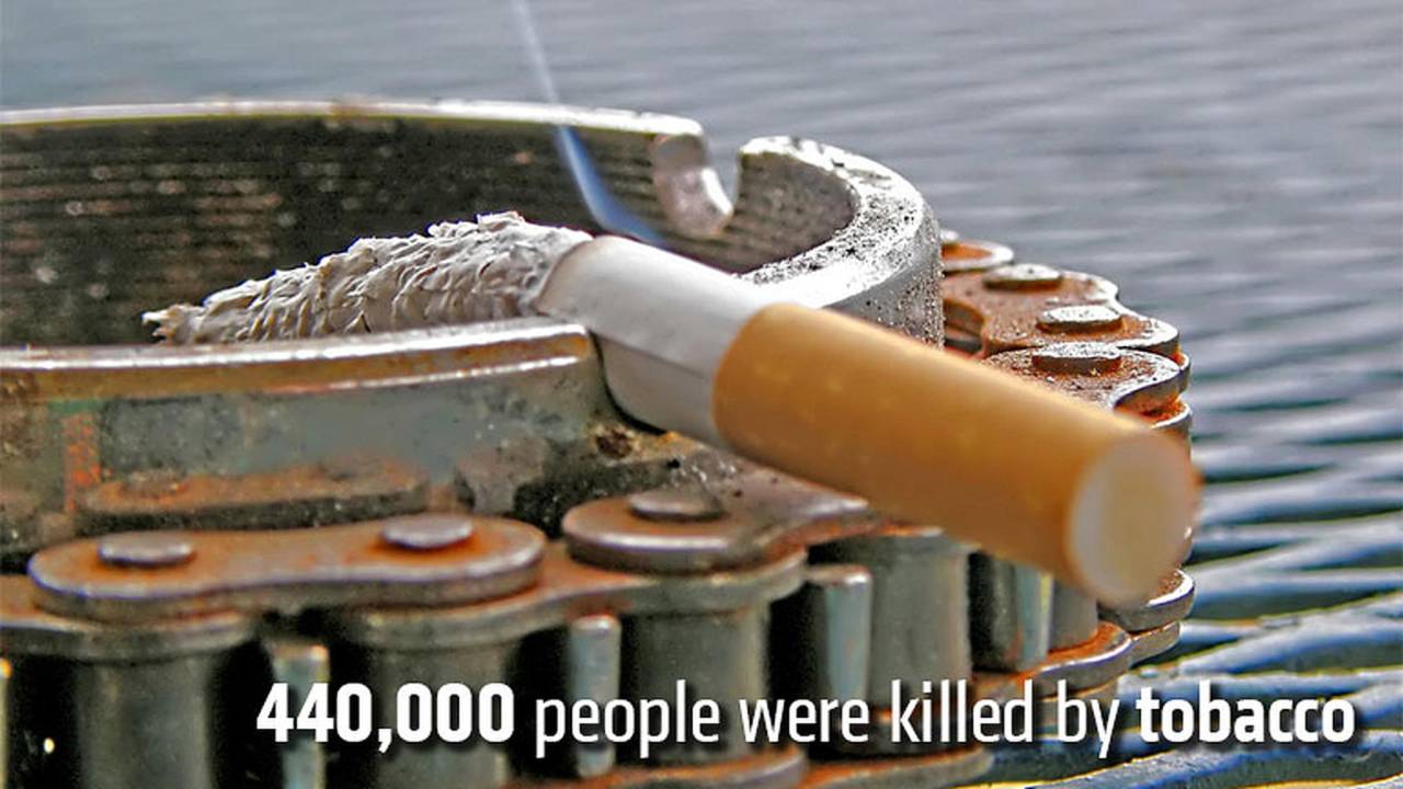 440,000 people were killed by tobacco