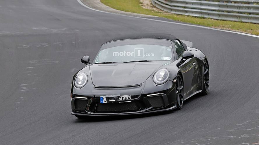 Porsche 911 Speedster Uncovered Spy Photos