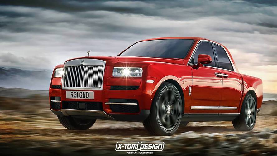 Rolls-Royce Cullinan 2018: renders en formato cabrio, coupé y pick-up