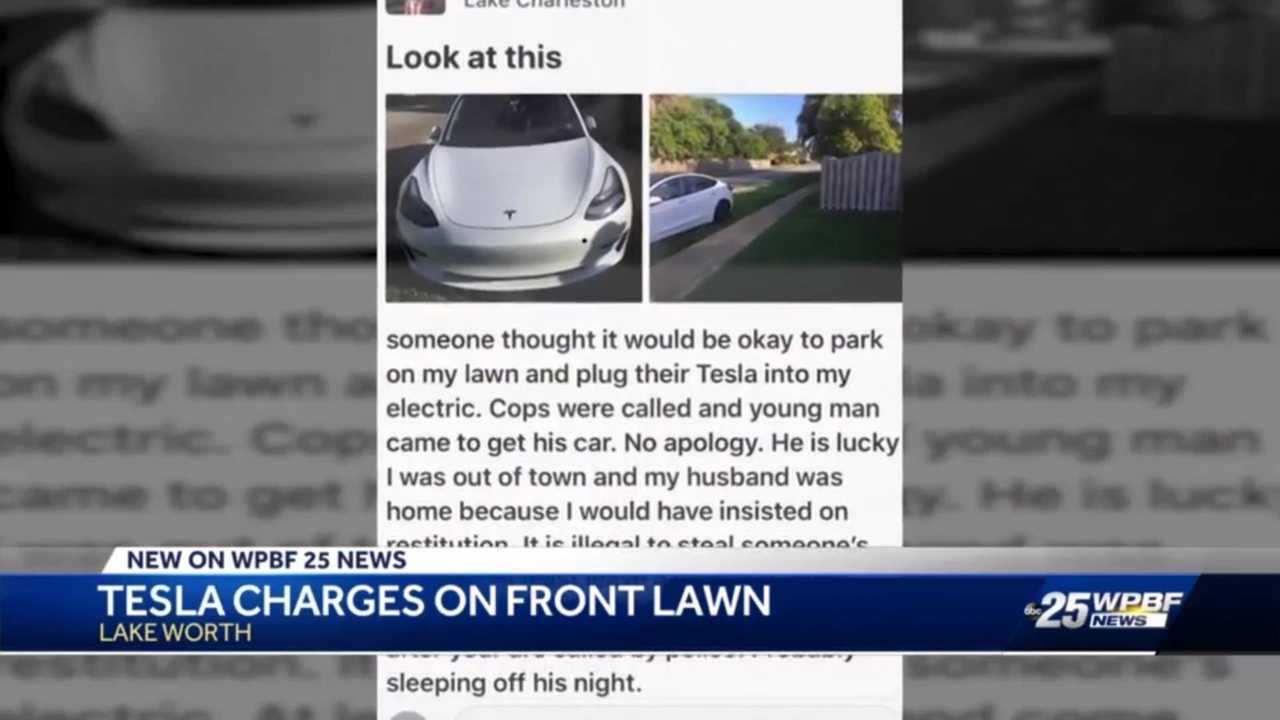 Tesla Driver “Borrows” Electricity From House Without Warning Owner