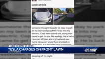Tesla Driver “Borrows” Electricity From House Without Warning Owner