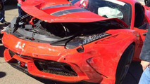 Ferrari 458 Speciale damaged in South Africa