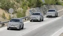Foto spia con vista frontale della Peugeot 3008 2024