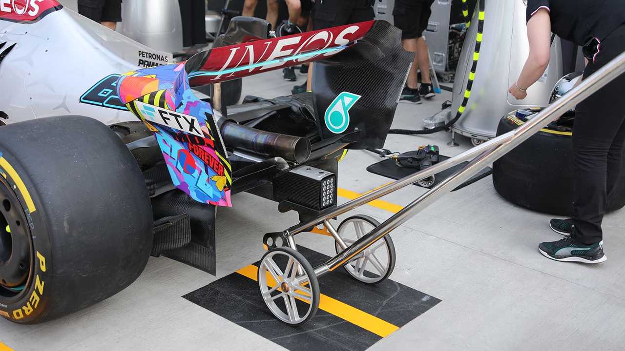 Mercedes W13 rear detail