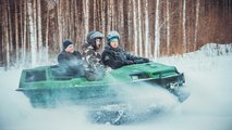 Tinger Track 2 in azione su neve