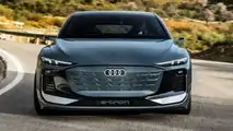 Audi A6 Avant E-Tron Concept Nez sur la route