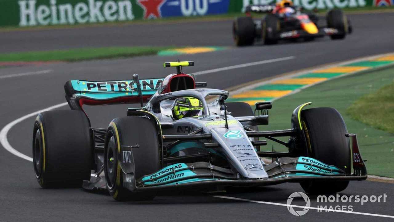 Lewis Hamilton at Australian GP 2022