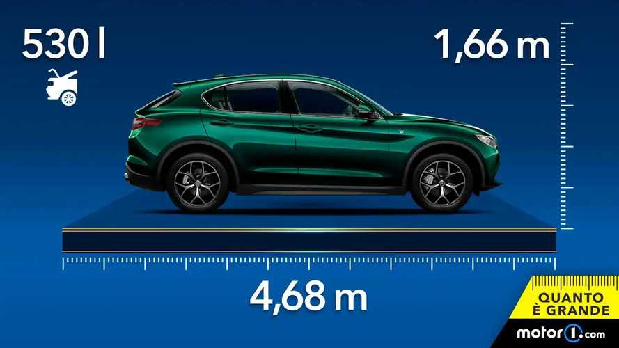 Alfa Romeo Stelvio, dimensioni e capienza del SUV del Biscione