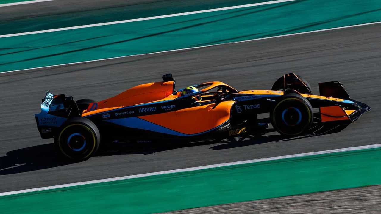 Lando Norris at McLaren MCL36 launch 2022
