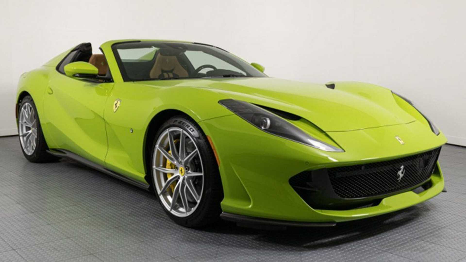 Check The Spec: Ferrari 812 GTS Finished In Verde Germoglio Over Cuoio