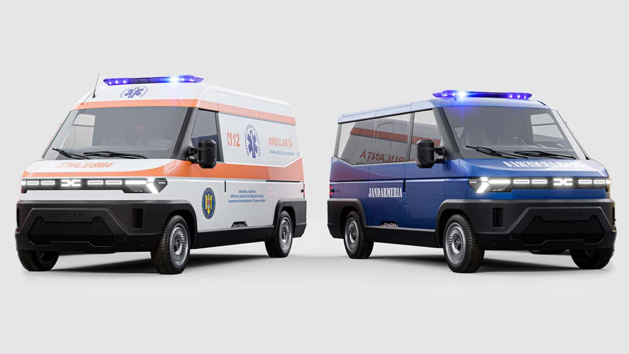 Dacia Vaner policía y ambulancia