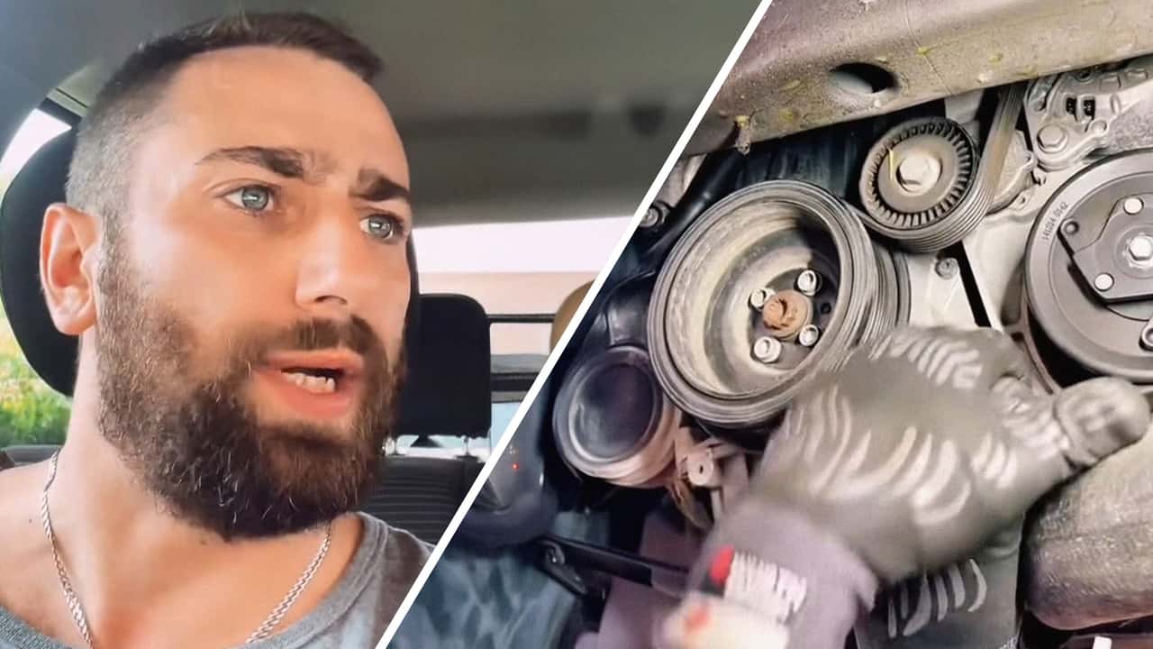 Mechanic Shares Hack for Getting Behind Serpentine Belt. But Does It Work?