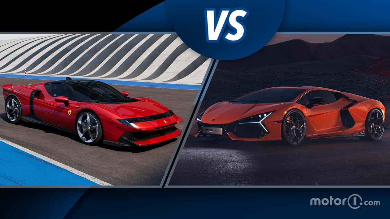 Ferrari 849 Testarossa vs Lamborghini Revuelto, sfida da oltre 2.000 CV