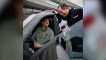 Leon Goretzka und Vorstandsmitglied von Audi Marco Schubert