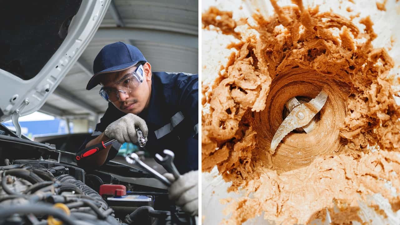 Engine Looks Like It’s Slathered in Peanut Butter.
