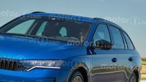 Skoda Octavia restyling (2027), il render di Motor1.com