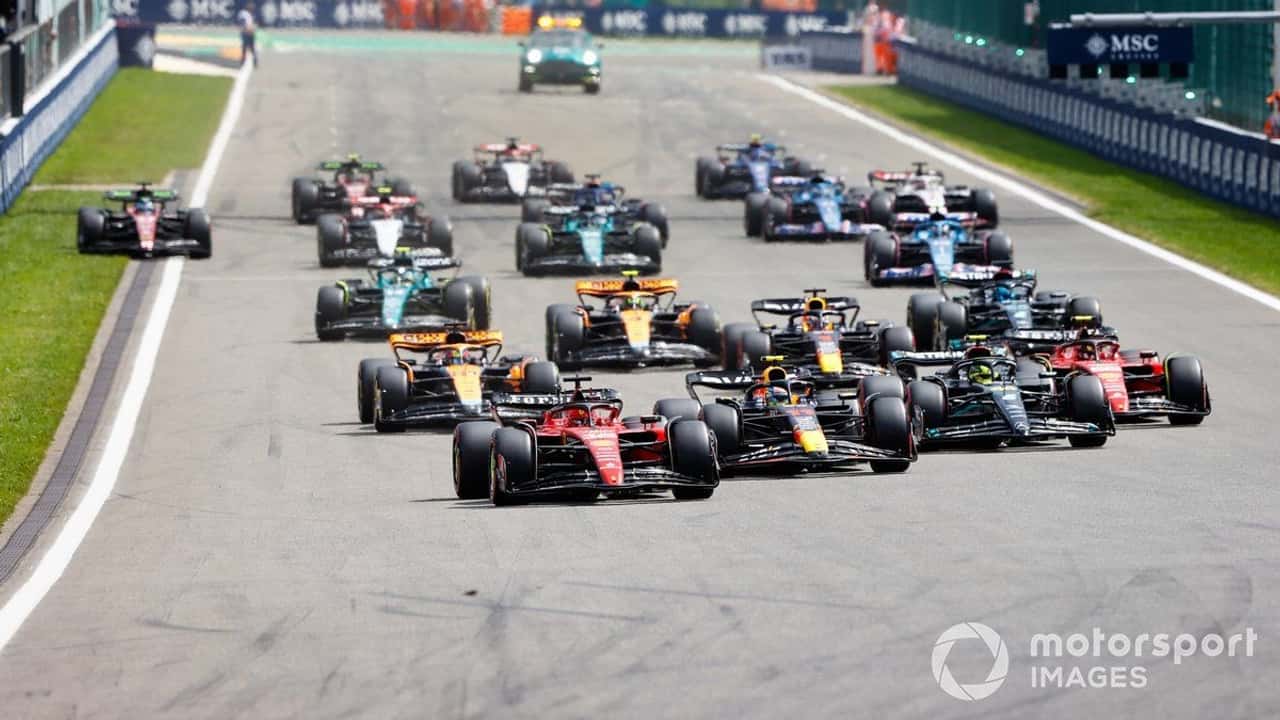 Départ du GP de Belgique 2023