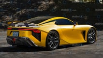 2027 Lexus LFR, Rendering von Motor1