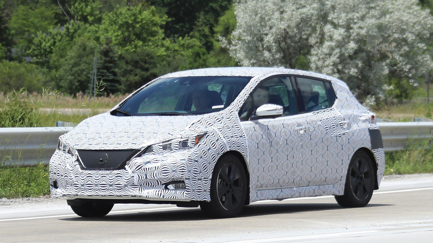 2018 Nissan Leaf spy photos