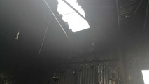 Nissan GT-R shop burns