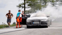 2019 Audi A7 Test Car Fire