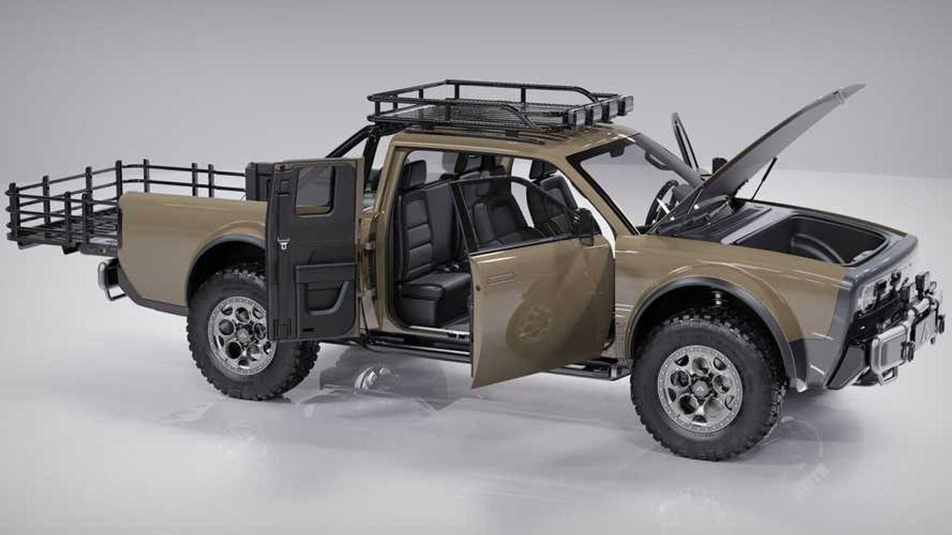 Alpha Wolf Is An Off Road Extended Cab Electric Pickup