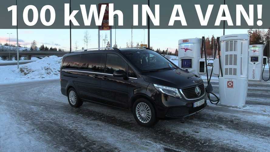 Mercedes-Benz EQV (100 kWh) Winter Range Tested By Bjorn Nyland