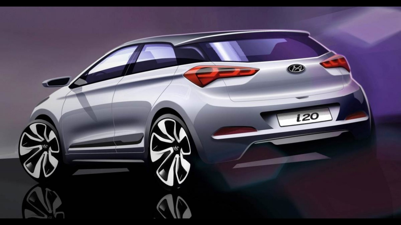 Novo i20, já flagrado sem disfarces, aparece agora sob a forma de sketches